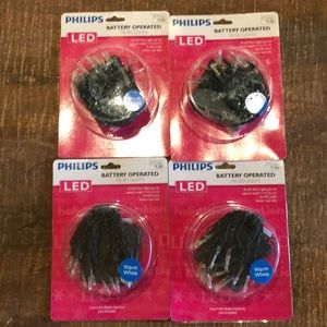 Philips battery string lights.  Warm white